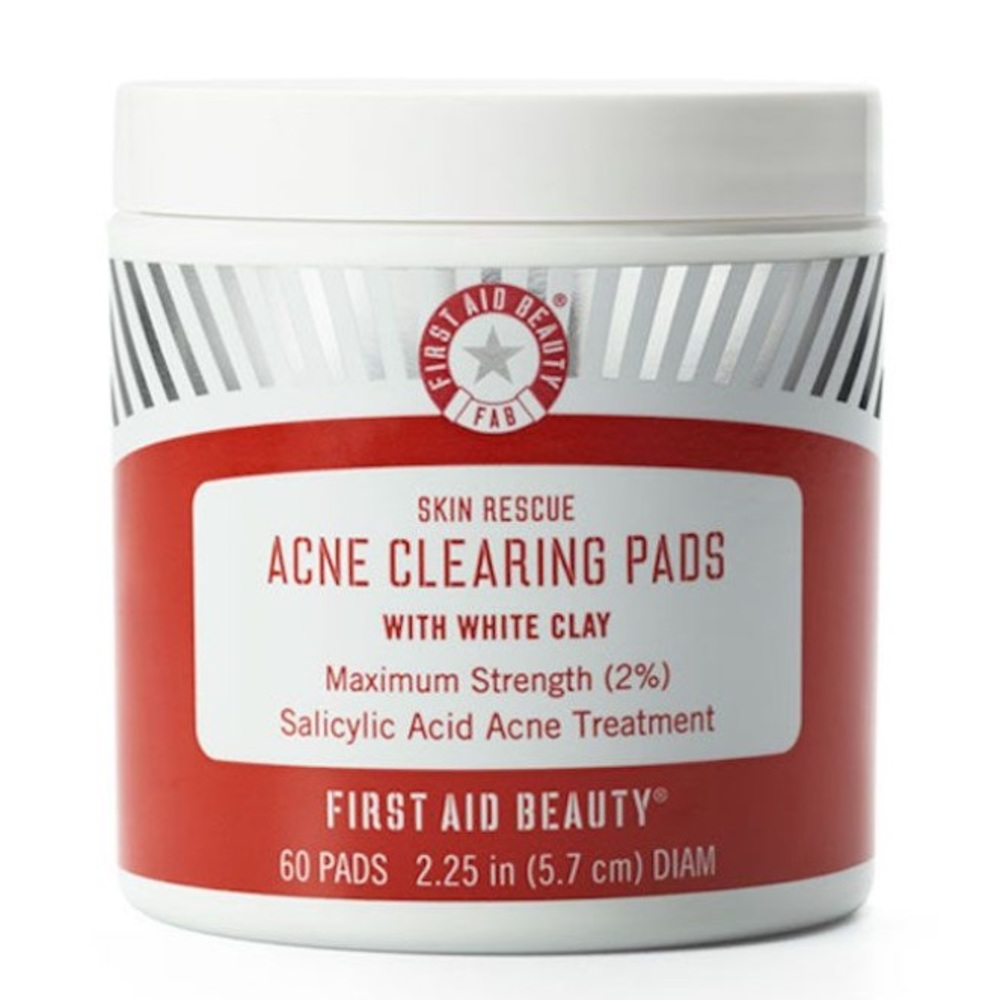 Facial clearing acne pads